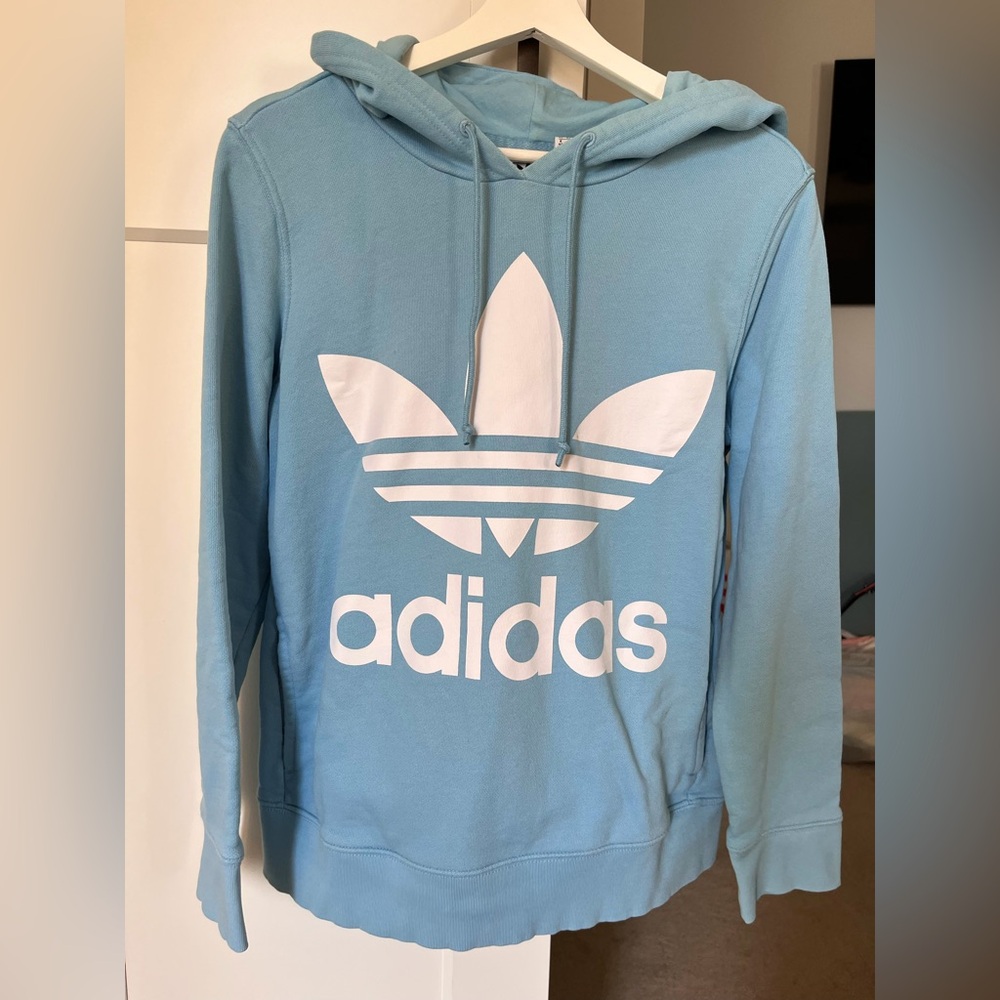 Adidas Trefoil logo hoodie with pockets